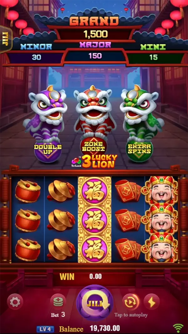 3 LUCKY LIONS