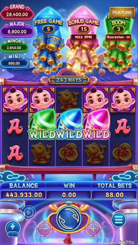 FORTUNE MONEY BOOM ประทัดมังกรนำโชค thep1688 เทพ1688