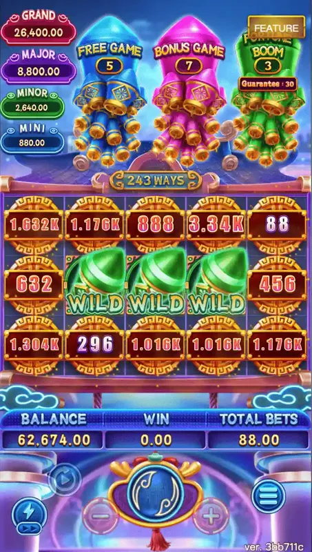 FORTUNE MONEY BOOM ประทัดมังกรนำโชค thep1688 เทพ1688