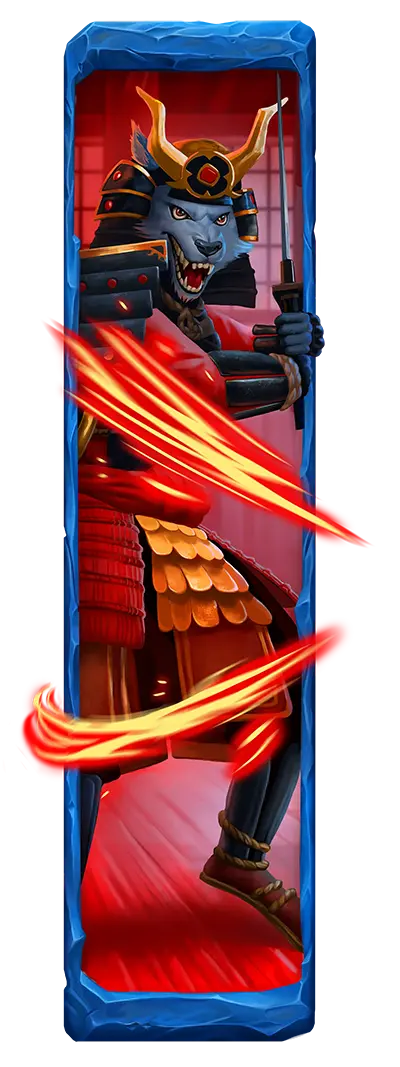 Wolf Hiding wolf samurai