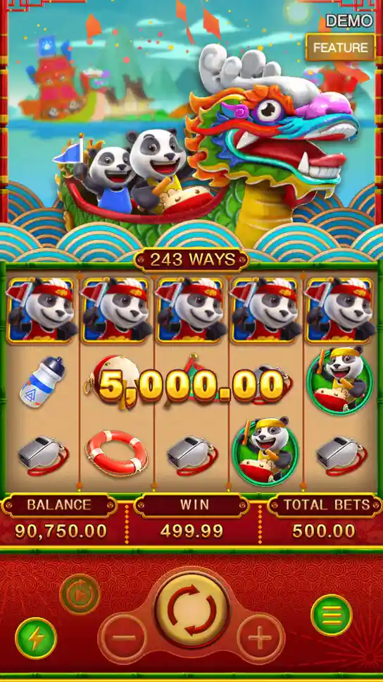 PANDA DRAGON BOAT เรือมังกรแพนด้า เทพ1688 thep1688