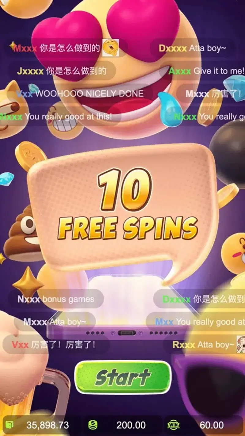รูปแบบเกม emoji riches ค่าย PGSLOT