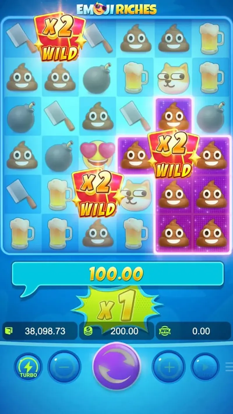 รูปแบบเกม emoji riches ค่าย PGSLOT