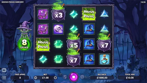 รูปแบบเกมHocus Pocus Sorcery