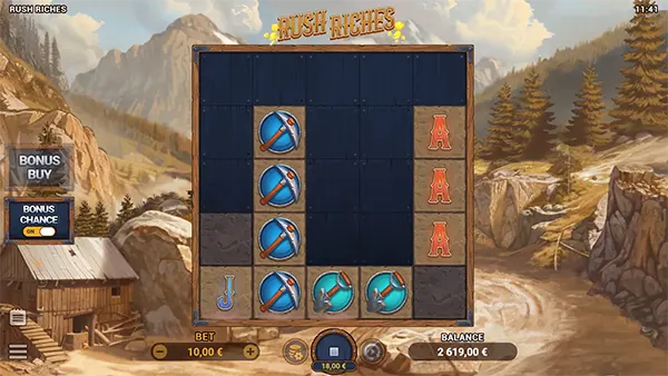 รูปแบบเกมธีมเกมRush Riches