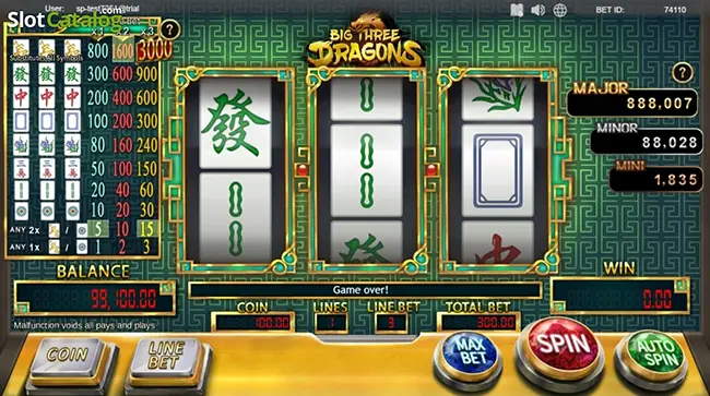 Big Three Dragons เทพ1688 thep1688