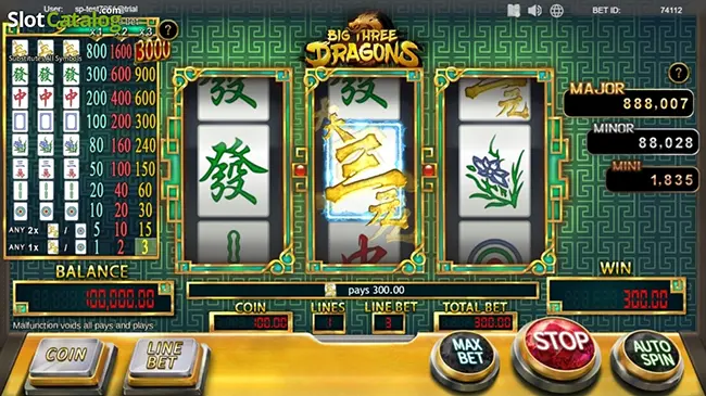 Big Three Dragons เทพ1688 thep1688