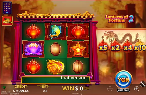 LANTERNS OF FORTUNE2 YGR เกมสล็อตYGR