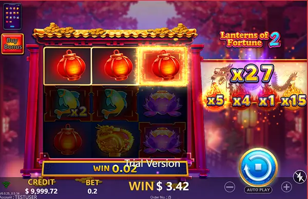 LANTERNS OF FORTUNE2 YGR เกมสล็อตYGR