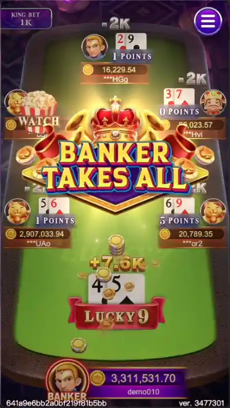 LUCKY 9 เทพ1688 thep1688