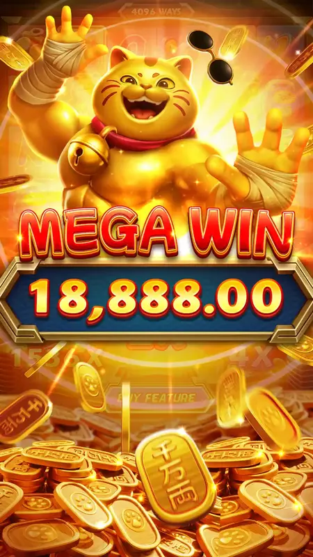 MUSCLE FORTUNE CAT หมัดแมวนำโชค thep1688 เทพ1688