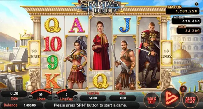 Sparta's Honor เทพ1688 thep1688