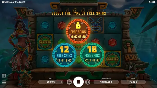 รูปแบบเกม-Goddess of the Night