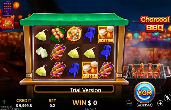 CHARCOAL BBQ YGR ค่ายYGR สล็อตYGR