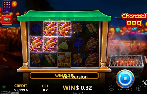 CHARCOAL BBQ YGR ค่ายYGR สล็อตYGR