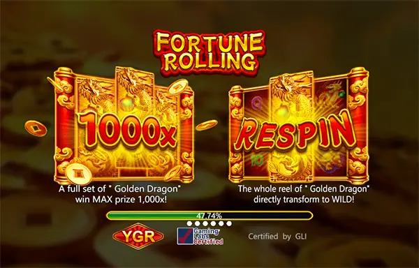 FORTUNE ROLLING สล็อตค่ายYGR สล็อตYGR