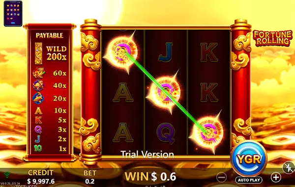 FORTUNE ROLLING สล็อตค่ายYGR สล็อตYGR