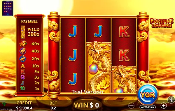 FORTUNE ROLLING สล็อตค่ายYGR สล็อตYGR