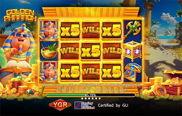 GOLDEN PHARAOH ค่าย YGR สล็อตYGR