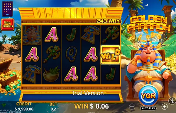 GOLDEN PHARAOH ค่าย YGR สล็อตYGR