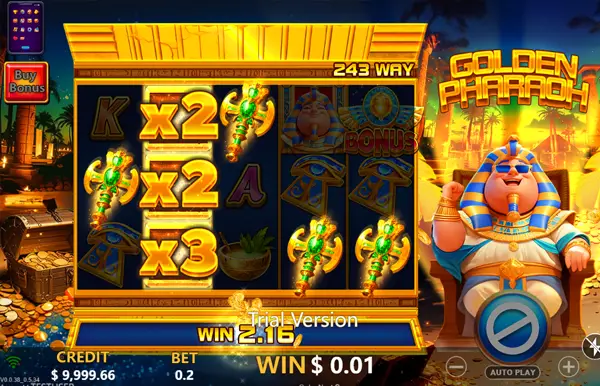 GOLDEN PHARAOH ค่าย YGR สล็อตYGR