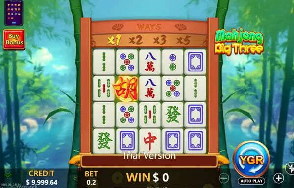 MAHJONG BIG THREE ค่าย YGR สล็อตYGR
