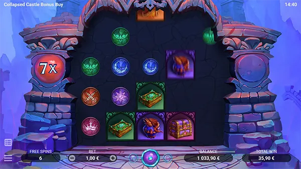 รูปแบบเกม_Collapsed Castle Bonus Buy