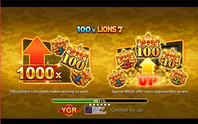 100X-LIONS20 สล็ออตไลน์YGR จากYGR