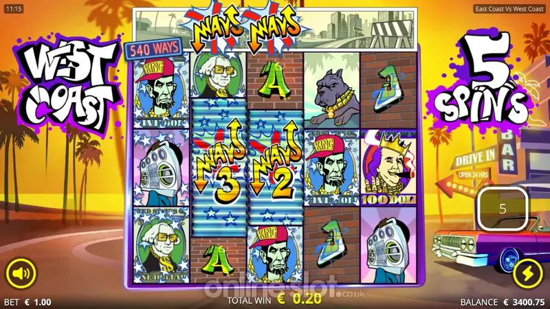 EastCoastvsWestCoast-Nolimit-City