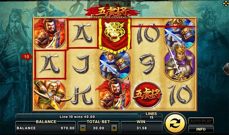 Five Tiger Generals-JOKER GAMING-JOKERSLOT-JOKER123-โจ๊กเกอร์เกมมิ่ง