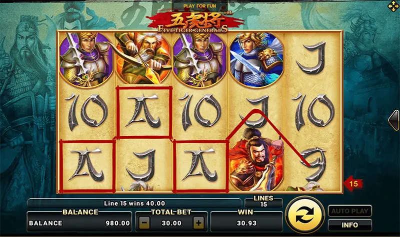 Five Tiger Generals-JOKER GAMING-JOKERSLOT-JOKER123-โจ๊กเกอร์เกมมิ่ง