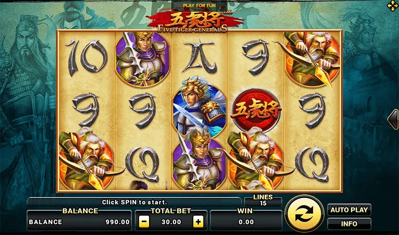 Five Tiger Generals-JOKER GAMING-JOKERSLOT-JOKER123-โจ๊กเกอร์เกมมิ่ง