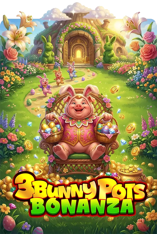 3 Bunny Pots Bonanza