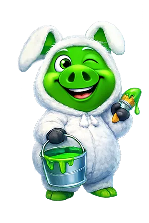 3 Bunny Pots Bonanza_Green