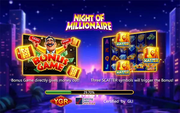 NIGHT OF MILLIONAIRE1 จาก YGR ค่ายYGR สล็อตYGR