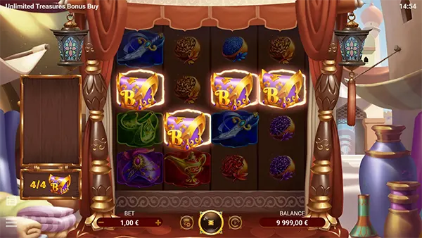 รูปแบบเกมUnlimitedTreasuresBonusBuy