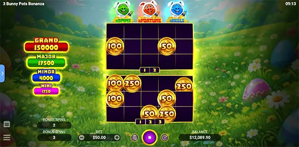 รูปแบบเกม3 Bunny Pots Bonanza