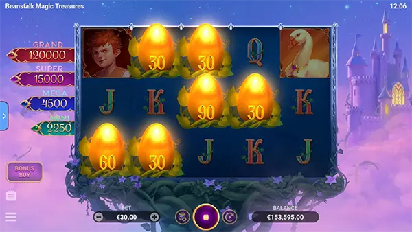 รูปแบบเกมBeanstalk Magic Treasuresก