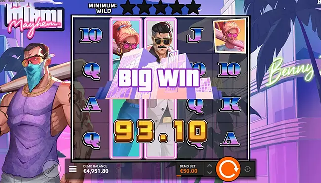 Miami Mayhem ค่าย Hacksaw Gaming เทพ1688 Thep1688