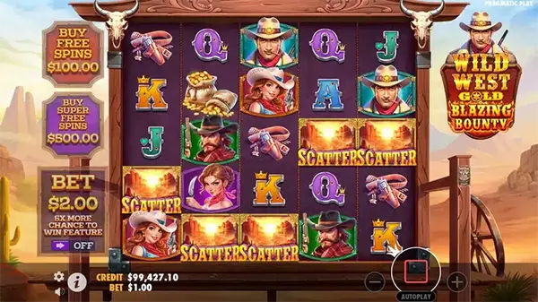 Wild West Gold Blazing Bounty