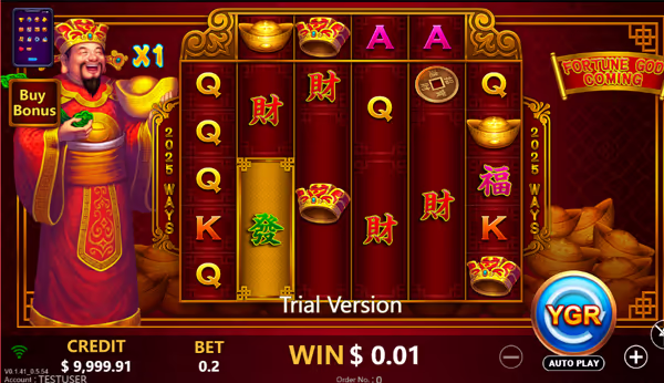 FORTUNE GOD COMING สล็อตYGR สล็อตค่ายYGR