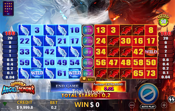 ANGELS VS DEMONS SPINGO จากYGR สล็อตYGR