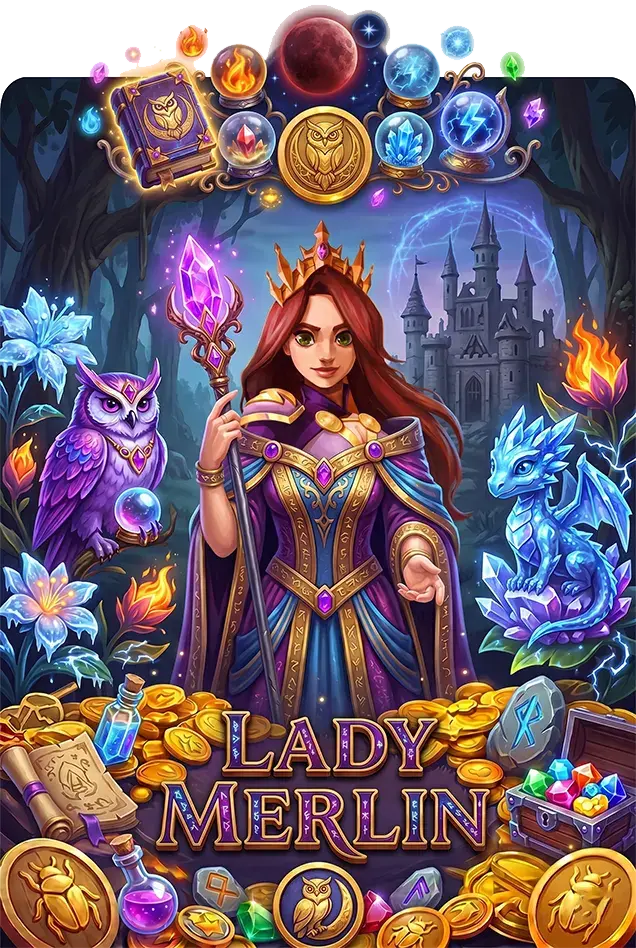 Lady MerlinจากYGGDRASIL GAMING สล็อตYGGDRASIL