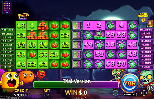 PLANTS VS ZOMBIES SPINGO จากYGR สล็อตYGR