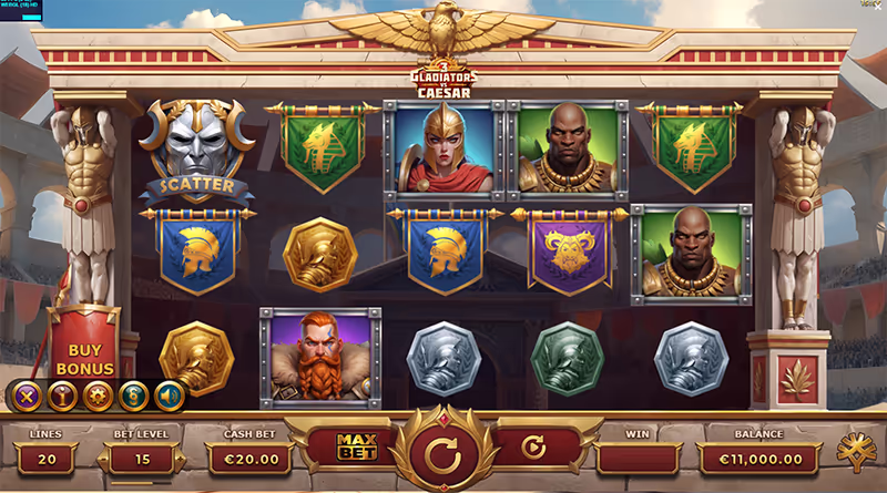 3 Gladiators vs Caesar - YGGDRASIL GAMING-YGGDRASIL- THEP1688