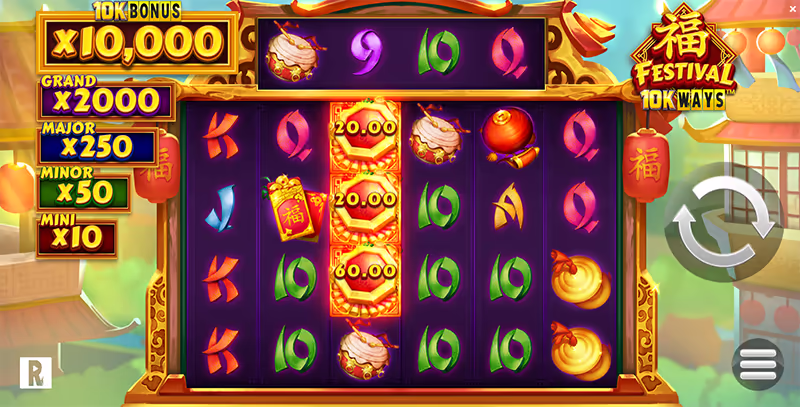 Festival 10K Ways YGGDRASIL GAMING สล็อตYGGDRASILGAMING สล็อตYGGDRASIL