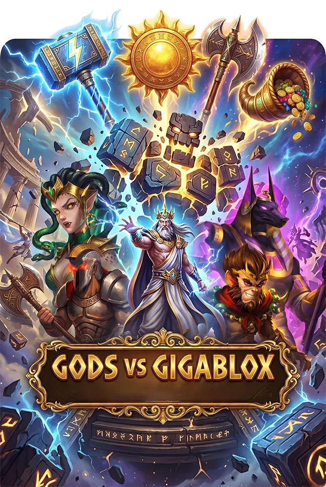 Gods VS Gigablox YGGDRASIL GAMING สล็อตYGGDRASILGAMING สล็อตYGGDRASIL
