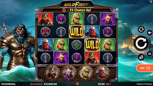 VIKINGS GO TO OLYMPUS YGGDRASIL GAMING สล็อตYGGDRASIL GAMINGWILDFIGHT RUSHINGWILDS