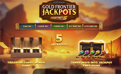 GOLD FRONTIER JACKPOTS FASTPOT5 จาก YGGDRASIL GAMING สล็อตYGGDRASILMULTIMAX