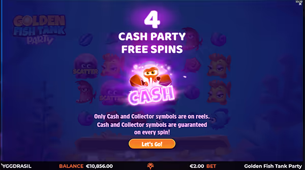 GOLDEN FISH TANK PARTY จาก YGGDRASIL GAMING สล็อตYGGDRASIL